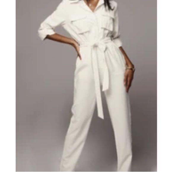 JLUXLABEL Pants - Jluxlable white jumpsuit